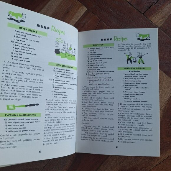 Cutco Cook Book Recipes Finest Cutlery Knife 1956 Meat Guide Learn Meals Bake - Picture 10 of 12